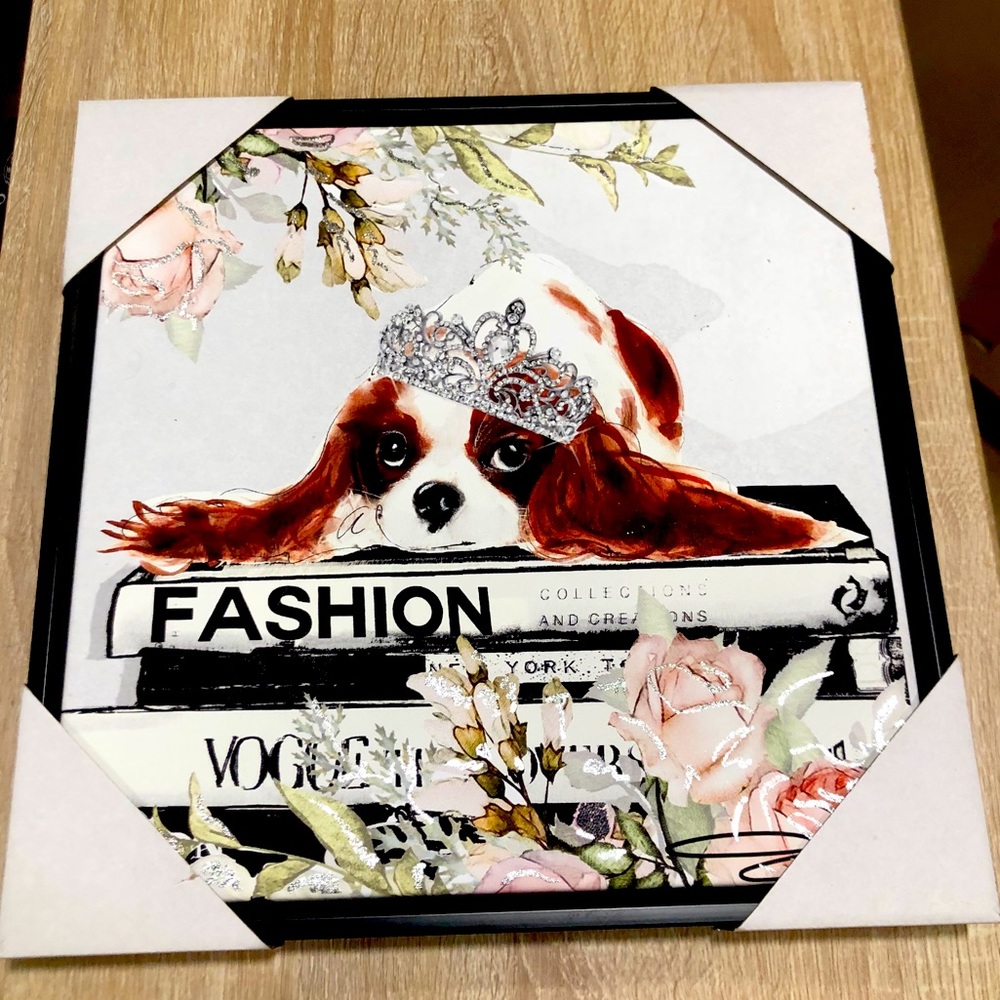 Fashion Brands Picture Wall Decor NWT Spaniel